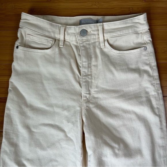 Athlete Flex Straight Leg Ankle Jean in Bone Cream Jeans - Size 6 - Picture 8 of 14